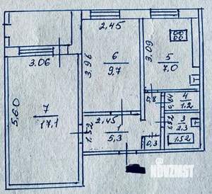 2-к квартира, вторичка, 45м2, 4/9 этаж
