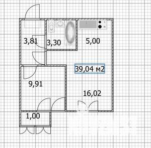 1-к квартира, вторичка, 40м2, 10/24 этаж