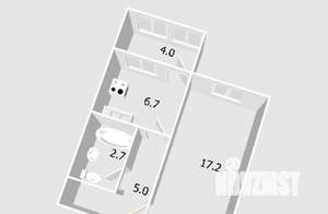 1-к квартира, вторичка, 33м2, 8/9 этаж