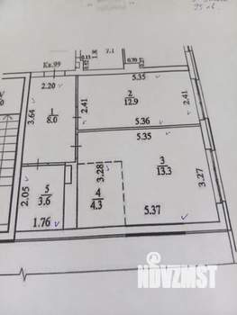 1-к квартира, вторичка, 42м2, 5/9 этаж