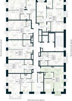 1-к квартира, вторичка, 46м2, 4/15 этаж