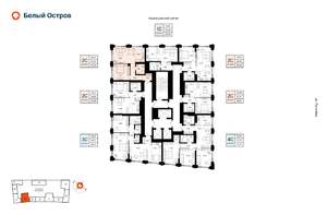 2-к квартира, вторичка, 42м2, 21/23 этаж