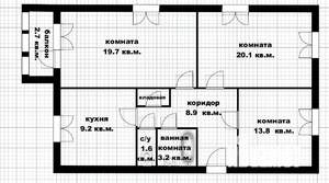 3-к квартира, вторичка, 77м2, 3/4 этаж