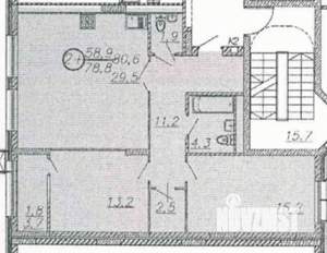 3-к квартира, вторичка, 81м2, 7/10 этаж
