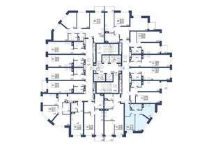 2-к квартира, строящийся дом, 40м2, 9/34 этаж
