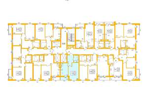 1-к квартира, строящийся дом, 37м2, 18/27 этаж