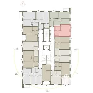 1-к квартира, вторичка, 34м2, 25/25 этаж