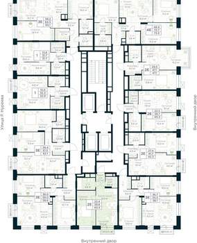 1-к квартира, вторичка, 40м2, 30/30 этаж