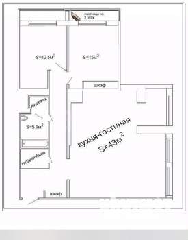 3-к квартира, вторичка, 93м2, 11/12 этаж