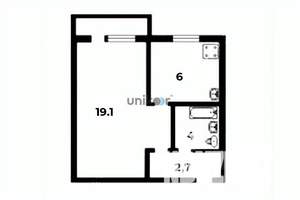 1-к квартира, вторичка, 32м2, 3/5 этаж