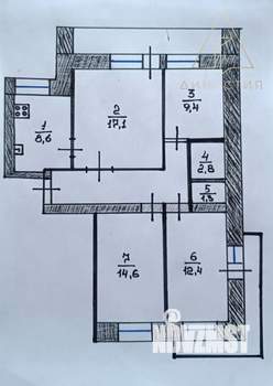 4-к квартира, вторичка, 83м2, 6/9 этаж