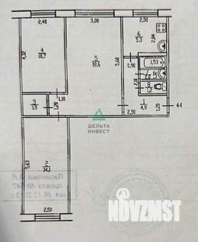 3-к квартира, вторичка, 59м2, 1/5 этаж