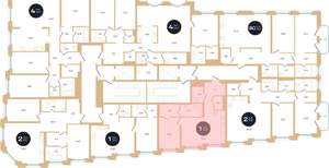 1-к квартира, вторичка, 62м2, 4/7 этаж