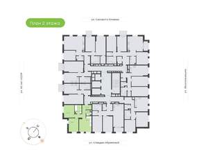2-к квартира, вторичка, 57м2, 2/18 этаж