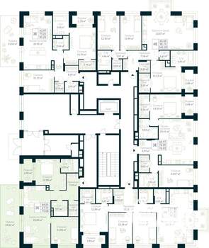 2-к квартира, строящийся дом, 75м2, 3/10 этаж
