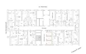 3-к квартира, строящийся дом, 58м2, 1/25 этаж