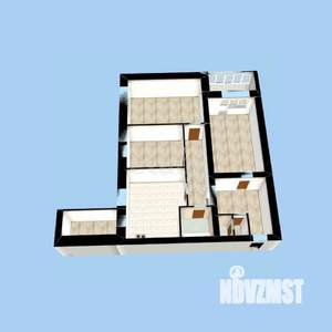 3-к квартира, вторичка, 94м2, 2/6 этаж