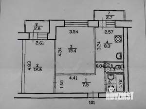 2-к квартира, вторичка, 50м2, 4/10 этаж