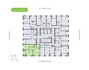 2-к квартира, вторичка, 66м2, 12/25 этаж