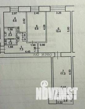 3-к квартира, вторичка, 60м2, 7/9 этаж