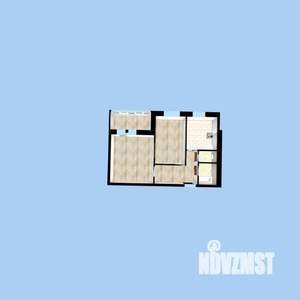 2-к квартира, вторичка, 53м2, 1/9 этаж