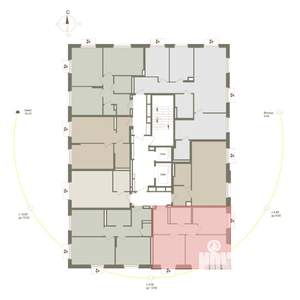 2-к квартира, вторичка, 53м2, 6/10 этаж