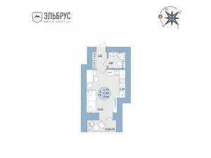 Студия квартира, вторичка, 23м2, 11/20 этаж