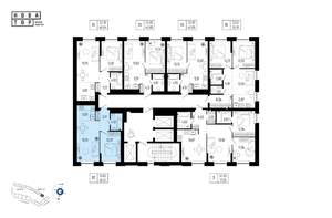 2-к квартира, вторичка, 47м2, 8/25 этаж