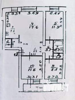 4-к квартира, вторичка, 78м2, 1/5 этаж