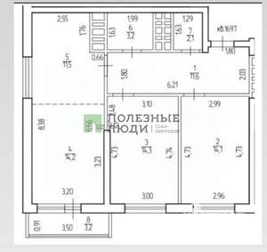3-к квартира, вторичка, 73м2, 3/26 этаж
