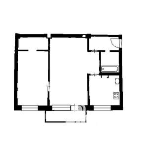 2-к квартира, вторичка, 45м2, 4/5 этаж
