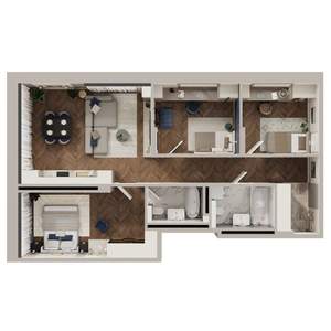 3-к квартира, вторичка, 86м2, 4/23 этаж