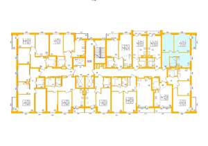 2-к квартира, строящийся дом, 48м2, 4/27 этаж