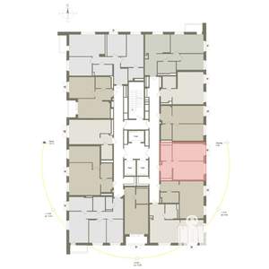 1-к квартира, вторичка, 39м2, 3/25 этаж