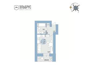 Студия квартира, вторичка, 28м2, 17/20 этаж