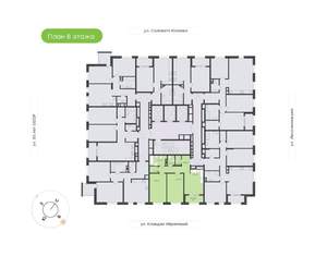 2-к квартира, вторичка, 65м2, 8/25 этаж