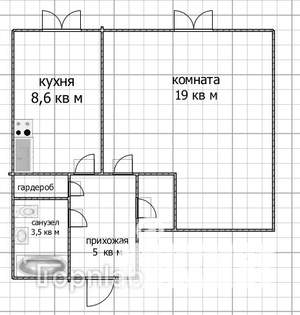 1-к квартира, вторичка, 39м2, 1/9 этаж