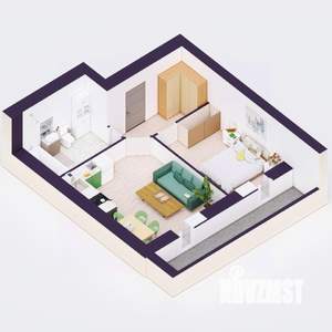 2-к квартира, вторичка, 43м2, 17/20 этаж