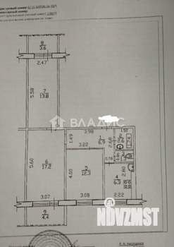 3-к квартира, вторичка, 60м2, 1/9 этаж