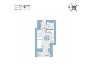 Студия квартира, вторичка, 24м2, 4/20 этаж