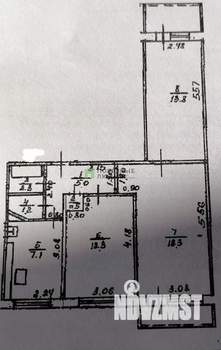 3-к квартира, вторичка, 61м2, 6/9 этаж