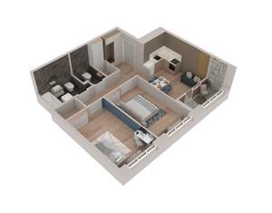 2-к квартира, вторичка, 64м2, 17/18 этаж