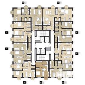 2-к квартира, вторичка, 63м2, 12/25 этаж