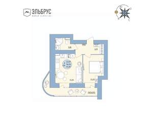 2-к квартира, вторичка, 42м2, 13/20 этаж