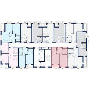 2-к квартира, вторичка, 37м2, 2/22 этаж