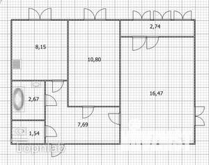2-к квартира, вторичка, 49м2, 10/14 этаж