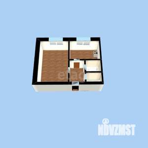 1-к квартира, вторичка, 35м2, 4/5 этаж