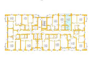 Студия квартира, строящийся дом, 22м2, 24/27 этаж