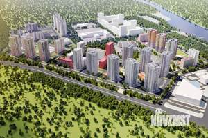 1-к квартира, строящийся дом, 41м2, 18/25 этаж