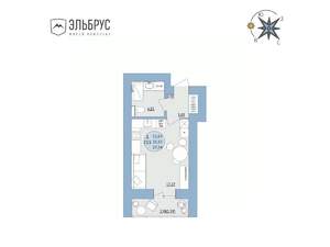 Студия квартира, вторичка, 28м2, 17/20 этаж